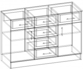 СОФИЯ Комод К1200 2Д (венге/дуб белфорт) в Советском - sovetskiy.ok-mebel.com | фото 3