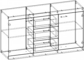 СОНАТА КС-1500 Комод (Дуб сонома/Белый глянец) в Советском - sovetskiy.ok-mebel.com | фото 2