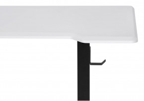 Компьютерный стол Маркос с механизмом подъема 140х80х75 белая шагрень / черный в Советском - sovetskiy.ok-mebel.com | фото 6