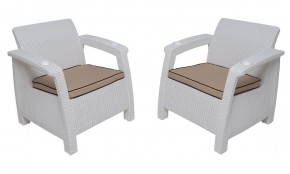 Комплект на балкон Yalta Balcony Set (Ялта) белый в Советском - sovetskiy.ok-mebel.com | фото 4