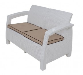 Комплект уличной мебели Yalta Premium Terrace Set (Ялта) белый (+подушки под спину) в Советском - sovetskiy.ok-mebel.com | фото 2
