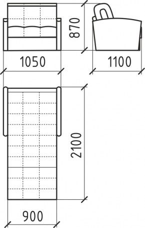 КОРАЛЛ 2 Кресло-кровать КР/КР в Советском - sovetskiy.ok-mebel.com | фото 3