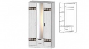 КОСТА-РИКА Шкаф 3-х створчатый (анкор светлый) в Советском - sovetskiy.ok-mebel.com | фото