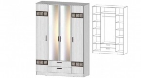 КОСТА-РИКА Шкаф 4-х створчатый (анкор светлый) в Советском - sovetskiy.ok-mebel.com | фото