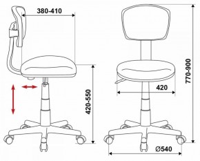 Кресло Бюрократ CH-299/G/15-48 серый в Советском - sovetskiy.ok-mebel.com | фото 3