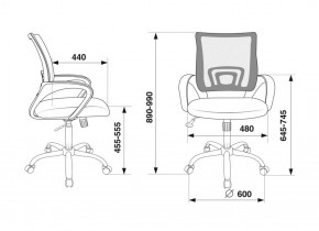 Кресло Бюрократ CH-695N/SL/BL/TW-11 синий TW-05 черный TW-11 в Советском - sovetskiy.ok-mebel.com | фото 4