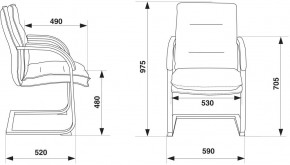 Кресло Бюрократ T-9927SL-LOW-V/BLACK в Советском - sovetskiy.ok-mebel.com | фото 4