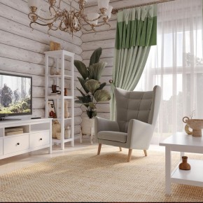 Кресло для отдыха Саари светло-серое, ткань рогожка в Советском - sovetskiy.ok-mebel.com | фото 4