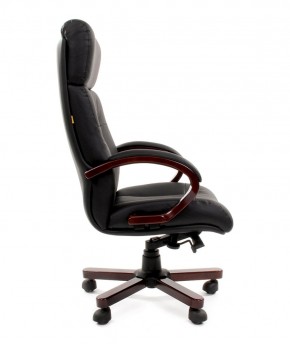 Кресло для руководителя CHAIRMAN  421 (Натуральная кожа) Черное в Советском - sovetskiy.ok-mebel.com | фото 3