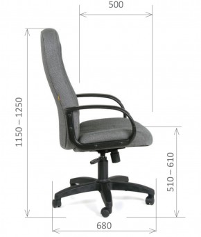 Кресло для руководителя  CHAIRMAN 685 СТ (ткань стандарт 10-356 черная) в Советском - sovetskiy.ok-mebel.com | фото 6