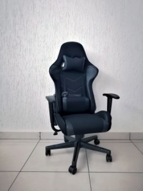 Кресло геймерское Barneo K-50 (черная сетка черные вставки) в Советском - sovetskiy.ok-mebel.com | фото