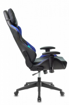 Кресло игровое Бюрократ VIKING 5 AERO BLUE черный/синий в Советском - sovetskiy.ok-mebel.com | фото 2