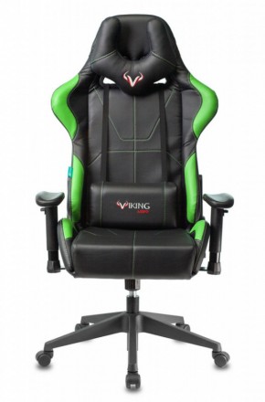 Кресло игровое Бюрократ VIKING 5 AERO LGREEN черный/салатовый в Советском - sovetskiy.ok-mebel.com | фото 2