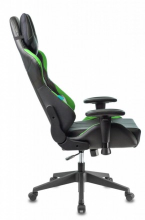 Кресло игровое Бюрократ VIKING 5 AERO LGREEN черный/салатовый в Советском - sovetskiy.ok-mebel.com | фото 3