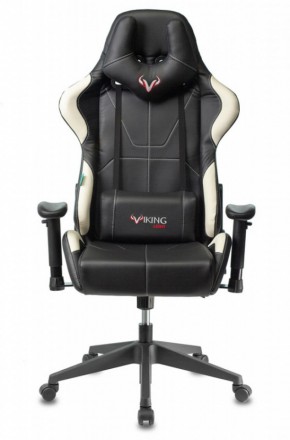 Кресло игровое Бюрократ VIKING 5 AERO WHITE черный/белый в Советском - sovetskiy.ok-mebel.com | фото 3