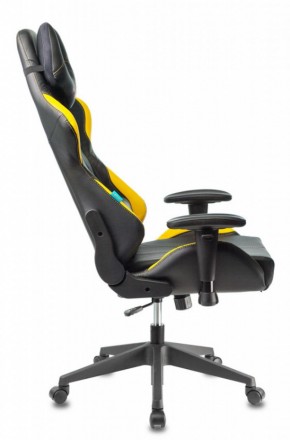 Кресло игровое Бюрократ VIKING 5 AERO YELLOW черный/желтый в Советском - sovetskiy.ok-mebel.com | фото 2