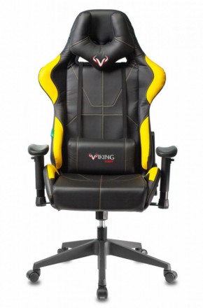 Кресло игровое Бюрократ VIKING 5 AERO YELLOW черный/желтый в Советском - sovetskiy.ok-mebel.com | фото 3