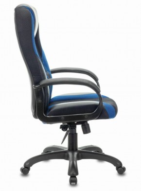 Кресло компьютерное BRABIX PREMIUM "Rapid GM-102" (экокожа/ткань, черное/синее) 532106 в Советском - sovetskiy.ok-mebel.com | фото 3