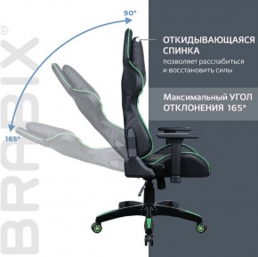 Кресло компьютерное BRABIX "GT Carbon GM-120" (черное/зеленое) 531929 в Советском - sovetskiy.ok-mebel.com | фото 2