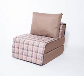 Кресло-кровать бескаркасное Харви (коричневый-квадро беж) в Советском - sovetskiy.ok-mebel.com | фото