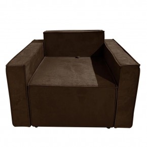 Кресло-кровать Принц КК1-ВК (велюр коричневый) в Советском - sovetskiy.ok-mebel.com | фото 1