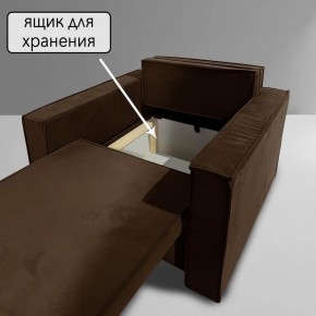 Кресло-кровать Принц КК1-ВК (велюр коричневый) в Советском - sovetskiy.ok-mebel.com | фото 6