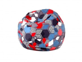 Кресло-мешок Мяч M (Geometry Slate) в Советском - sovetskiy.ok-mebel.com | фото