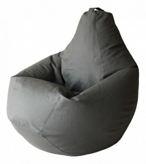 Кресло-мешок Серая ЭкоКожа 3XL 150*110 см в Советском - sovetskiy.ok-mebel.com | фото