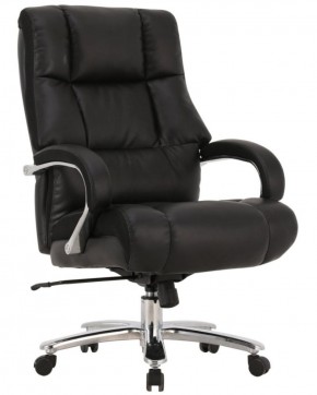 Кресло офисное BRABIX PREMIUM "Bomer HD-007" (рециклированная кожа, хром, черное) 531939 в Советском - sovetskiy.ok-mebel.com | фото 1