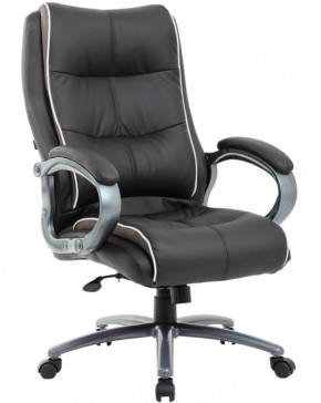 Кресло офисное BRABIX PREMIUM "Strong HD-009" (экокожа черная, ткань серая) 531945 в Советском - sovetskiy.ok-mebel.com | фото