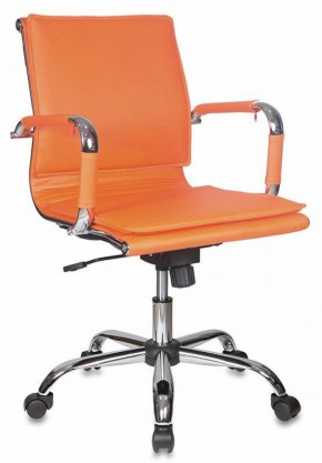 Кресло руководителя Бюрократ CH-993-LOW/ORANGE оранжевый в Советском - sovetskiy.ok-mebel.com | фото