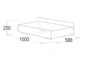 Кровать 1.6 каркас + спинка головная + 2 ящика Ольга-14 без основания в Советском - sovetskiy.ok-mebel.com | фото 4