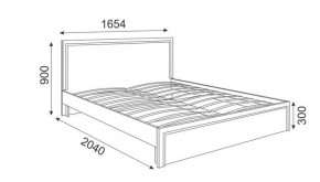 Кровать 1.6 М07 Стандарт с основанием Беатрис (Орех гепланкт) в Советском - sovetskiy.ok-mebel.com | фото