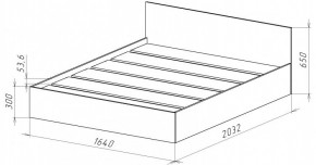 НИЦЦА-14 Кровать 1600 с настилом ЛДСП (НЦ.14) в Советском - sovetskiy.ok-mebel.com | фото 3