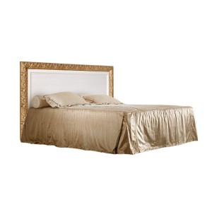Кровать 2-х спальная (1,4 м) Тиффани штрих-лак/золото с подъемным механизмом (ТФКР140-2[7]) в Советском - sovetskiy.ok-mebel.com | фото