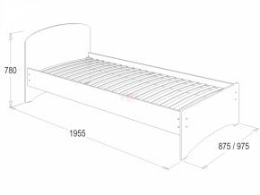 Кровать-2 одинарная (800*1900) в Советском - sovetskiy.ok-mebel.com | фото 2