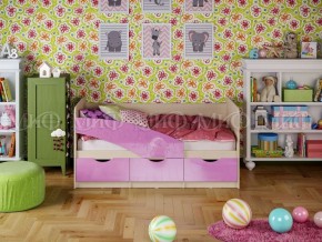 Кровать Бабочки (Сиреневый металлик) 1600 в Советском - sovetskiy.ok-mebel.com | фото