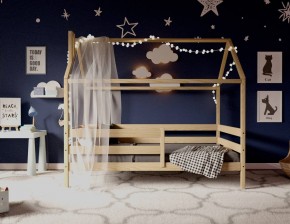 Кровать-домик 80*160 без покраски (без ящиков) в Советском - sovetskiy.ok-mebel.com | фото