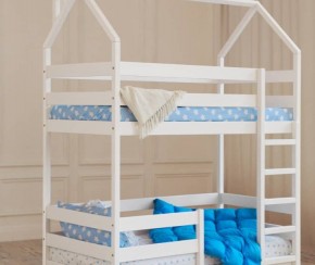 Кровать-домик двухъярусная 80*190 Белый в Советском - sovetskiy.ok-mebel.com | фото 6