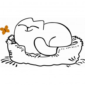 Кровать двухуровневая Кот № 900.1 ПРАВАЯ (туя светлая/белый) в Советском - sovetskiy.ok-mebel.com | фото 2
