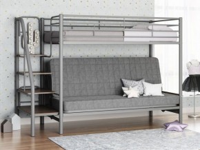 Кровать двухъярусная с диваном "Мадлен-3" (Серый/Серый) в Советском - sovetskiy.ok-mebel.com | фото 1