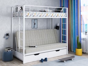 Кровать двухъярусная с диваном "Мадлен-ЯЯ" с ящиками в Советском - sovetskiy.ok-mebel.com | фото