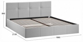 Кровать двуспальная Лора с ПМ в Советском - sovetskiy.ok-mebel.com | фото 4