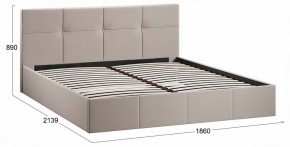 Кровать двуспальная Лора с ПМ в Советском - sovetskiy.ok-mebel.com | фото 4