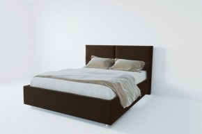 Кровать Корсика с ПМ 800 (экокожа коричневая) в Советском - sovetskiy.ok-mebel.com | фото 2