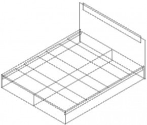 СОФИЯ Кровать КР1600 (венге/дуб белфорт) щиты в Советском - sovetskiy.ok-mebel.com | фото 2