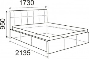 Кровать Лаура с латами Nice White 1600x2000 в Советском - sovetskiy.ok-mebel.com | фото 3
