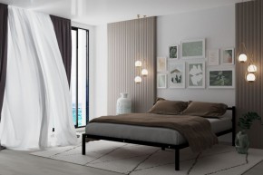 Кровать Мета с матрасом 1200 (черный) в Советском - sovetskiy.ok-mebel.com | фото 2