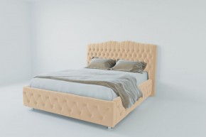 Кровать Нягань с ПМ 900 (экокожа бежевая) в Советском - sovetskiy.ok-mebel.com | фото