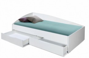 Кровать одинарная "Фея - 3" асимметричная 2000х900 (белая) в Советском - sovetskiy.ok-mebel.com | фото 2